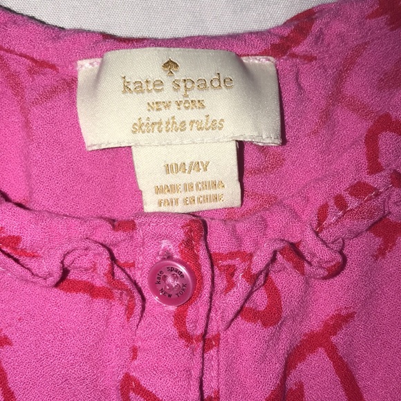 Kate Spade Heart Print Romper.  Size 4Y. - Picture 4 of 8